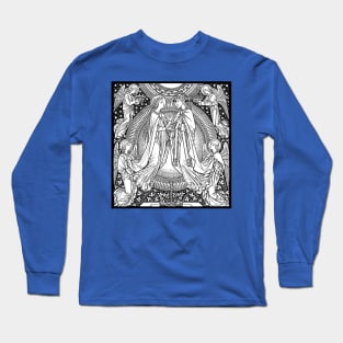 Coronation of the Blessed Virgin Mary (w/ background) Long Sleeve T-Shirt